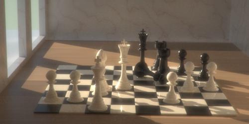 LuxRender Chess Set preview image